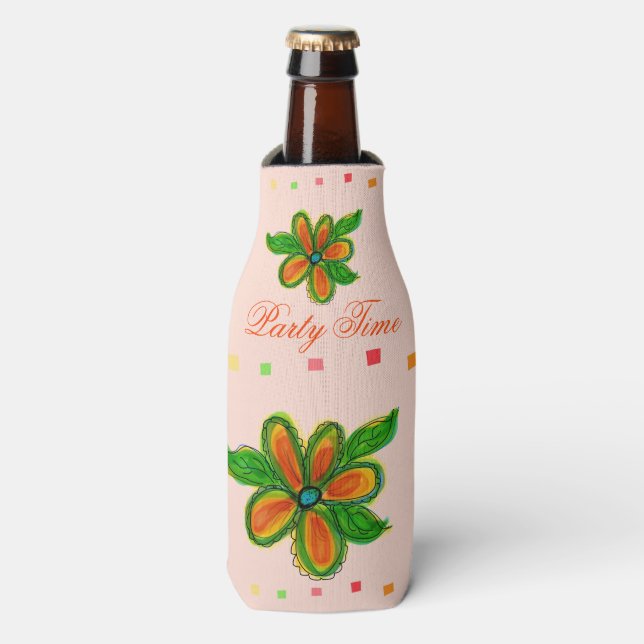 Enfriador De Botellas Fiesta Time Beer Jacket (Frente de la botella)