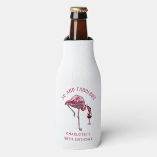 Enfriador De Botellas Flamingo 50.ª franja de Novedad de cumpleaños pers