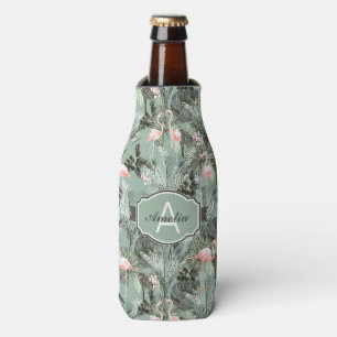 Enfriador De Botellas Flamingo Orquídea Patrón Tropical ID868