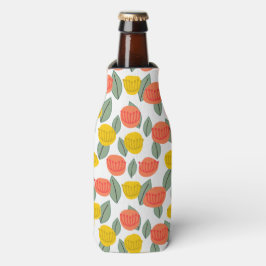 Enfriador De Botellas Flores de coral y oro
