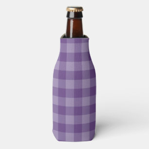 Enfriador De Botellas Fondo a cuadros violeta