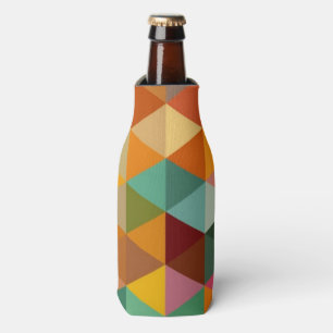 Enfriador De Botellas Fondo del modelo de los triángulos del vintage