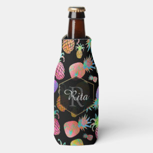 Enfriador De Botellas Fondo PixDezines Aloha Piñas Patrón/DIY