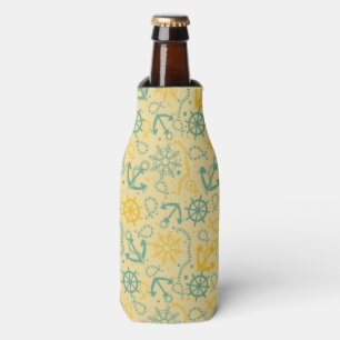 Enfriador De Botellas Fondo retro con el ancla, cuerdas
