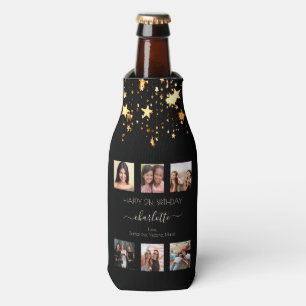 Enfriador De Botellas Fotomontaje de fotos de cumpleaños amigos de estre