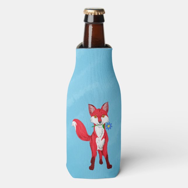 Enfriador De Botellas Fox feliz (Frente de la botella)