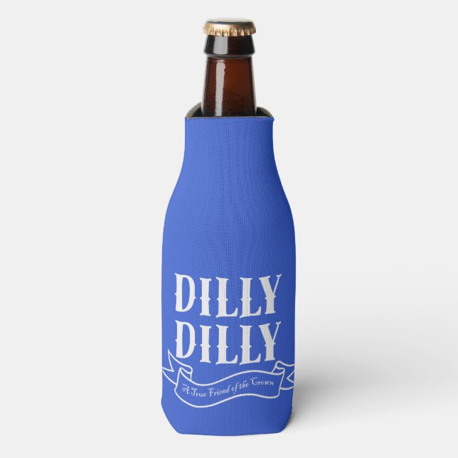 Enfriador De Botellas Frasco Azul Dilly Dilly (Blanco) (Frente de la botella)