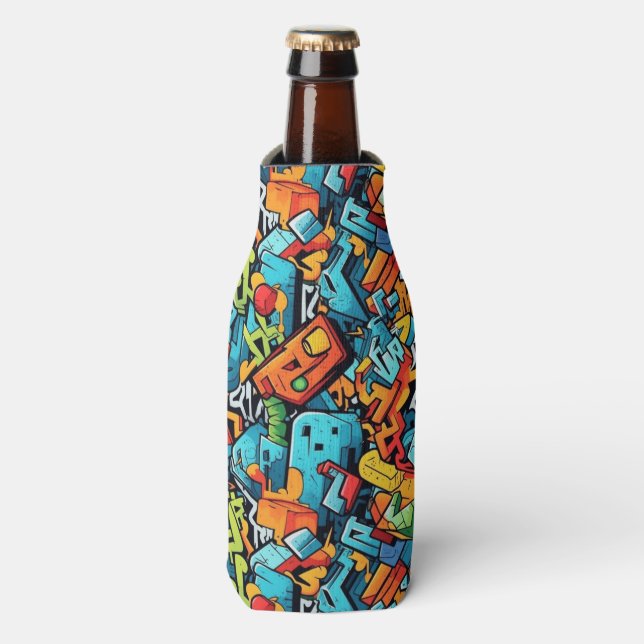 Enfriador De Botellas Frasco de arte de graffiti (Frente de la botella)