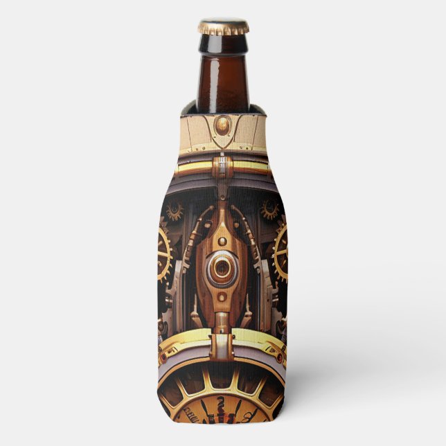 Enfriador De Botellas Frasco de arte de Steampunk (Frente de la botella)