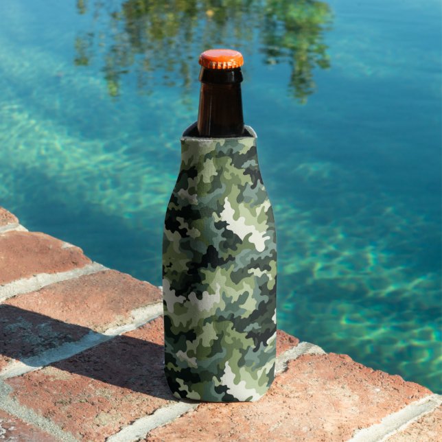 Enfriador De Botellas Frasco de Camo Verde-Refrigerante (Piscina in situ)