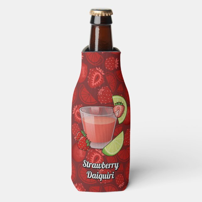 Enfriador De Botellas Frasco de fresa de Daiquiri (Frente de la botella)