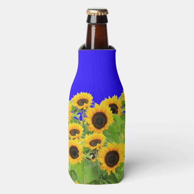 Enfriador De Botellas Frasco de girasoles (Frente de la botella)