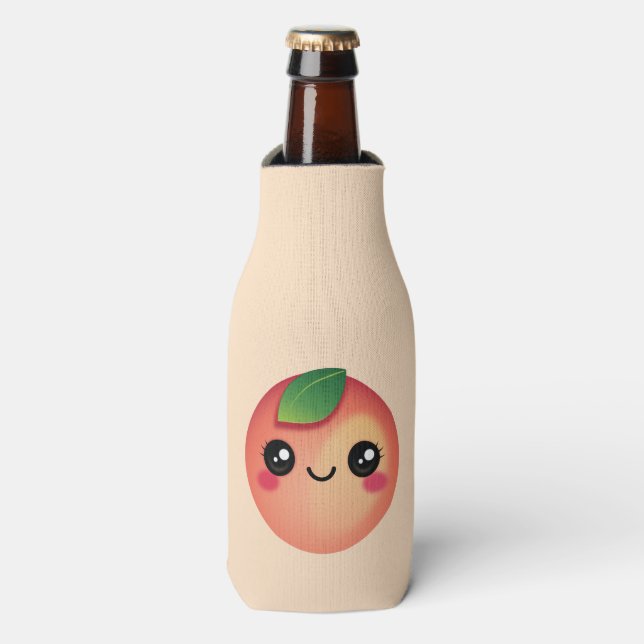 Enfriador De Botellas Frasco de Kawaii Peach (Frente de la botella)