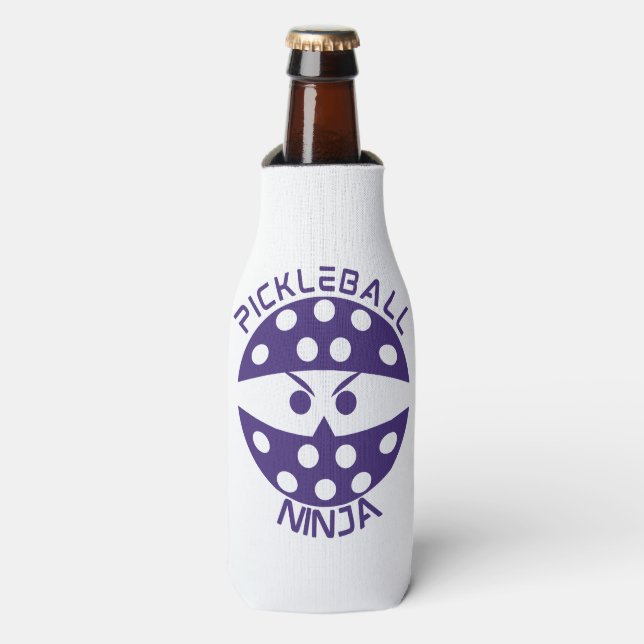 Enfriador De Botellas Frasco de Ninja de bolas moradas (Frente de la botella)
