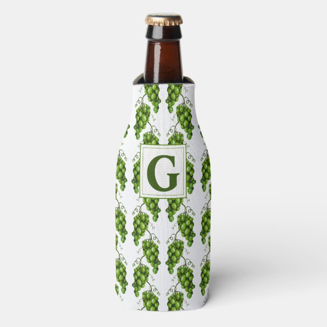 Enfriador De Botellas Frasco de uvas verdes (Frente de la botella)