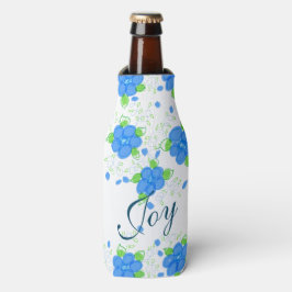 Enfriador De Botellas Frasco de vidrio florido de bonito Manga