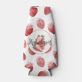 Enfriador De Botellas Fresas Rojas Fruta  