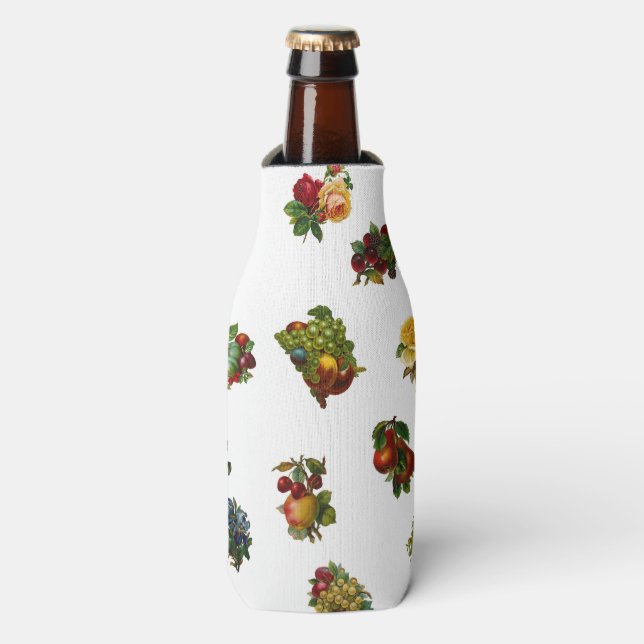 Enfriador De Botellas Frutas y flores de época (Frente de la botella)