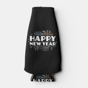 Enfriador De Botellas Fuegos artificiales divertidos de Año Nuevo Feliz
