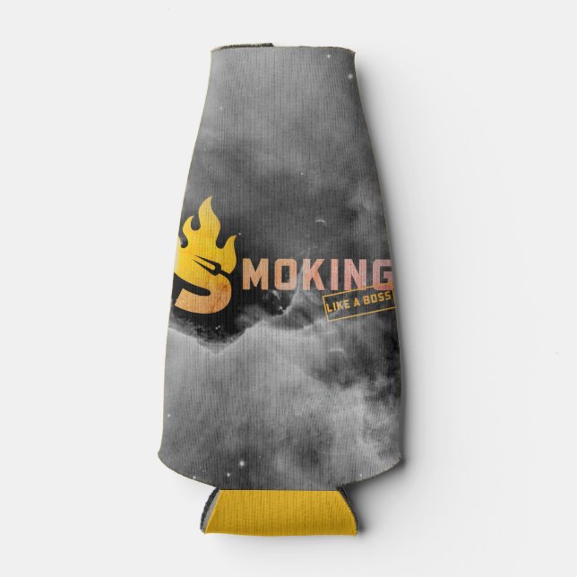 Enfriador de Botellas Fumando Como Un Jefe BBQ Div (Anverso)