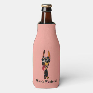 Enfriador De Botellas Fun Personalizado Doberman Pinscher Frasco