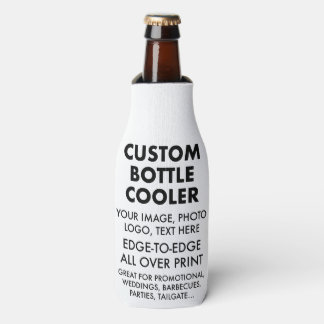 Enfriador De Botellas Funda enfriadora de botella personalizada en blanc