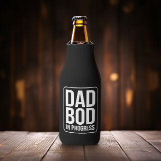 Enfriador De Botellas Funny Dad Bod in Progress Humthers Day Black