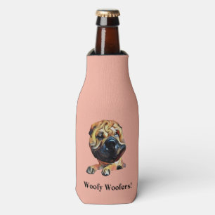 Enfriador De Botellas Funny Personalizado Chino Shar Pei Frasco