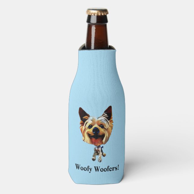Enfriador De Botellas Funny Yorkshire Terrier Bottle Cooler (Frente de la botella)