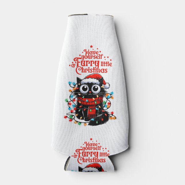 Enfriador De Botellas Furry Little Navidades (Anverso)