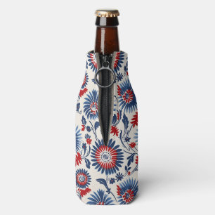 Enfriador De Botellas Fusión floral patriótica audaz