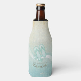 Enfriador De Botellas Gafas de sol de Beach House y Flip Flops Aqua ID62