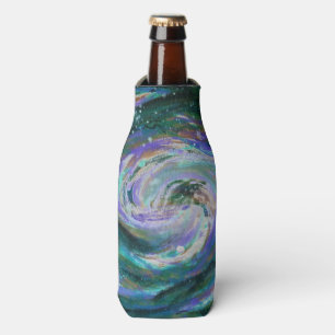 Enfriador De Botellas Galaxia esmeralda y púrpura