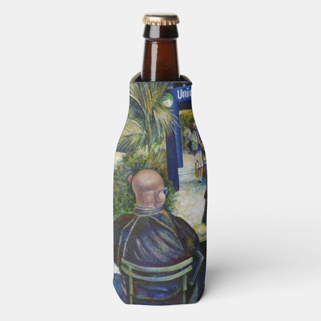 Enfriador De Botellas Gente apasionada jugando en el parque, Nueva York (Frente de la botella)