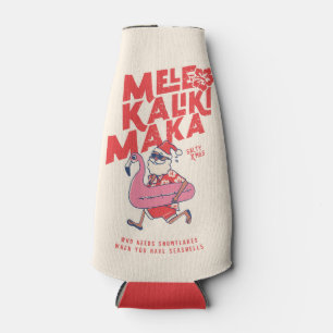 Enfriador De Botellas Getaways Navidades de Mele Kalikimaka Santa Flamin