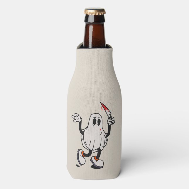 Enfriador De Botellas Ghost with blood knife (Frente de la botella)
