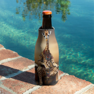 Enfriador De Botellas Giraffe Grooves: Una serenata de bongo en la saban
