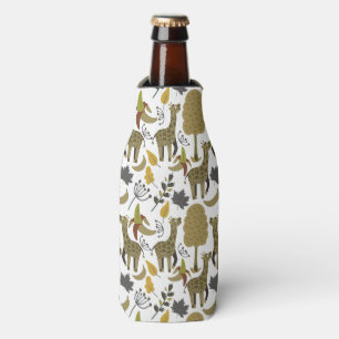 Enfriador De Botellas Giraffilia patrón impecable amarillo blanco alto
