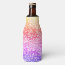Girly Floral Design Personalizado Frasco Frasco