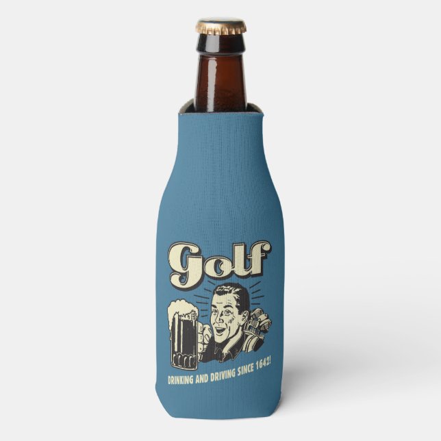 Enfriador De Botellas Golf: Beber y conducir desde 1642 (Frente de la botella)
