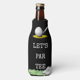 Enfriador De Botellas Golf Let's Par tee bola de golf en tee y zapatos