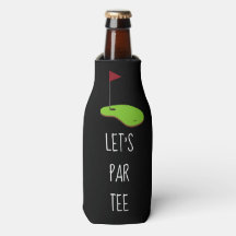 Golf Let's Par tee con bandera de golf en blanco v