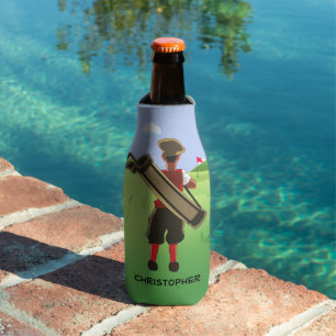 Enfriador De Botellas Golfista personalizado diversión en campo de golf