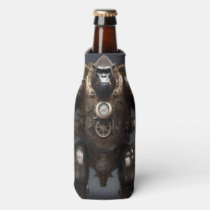 Enfriador De Botellas Gorila Mecánica Futurista Steampunk,