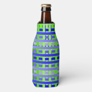 Enfriador De Botellas Gradiente azul trenzado