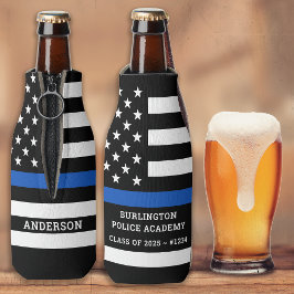 Enfriador De Botellas Graduación de la Academia de Policía Línea Azul de