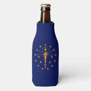 Enfriador De Botellas Gráfico dinámico de la bandera del estado de