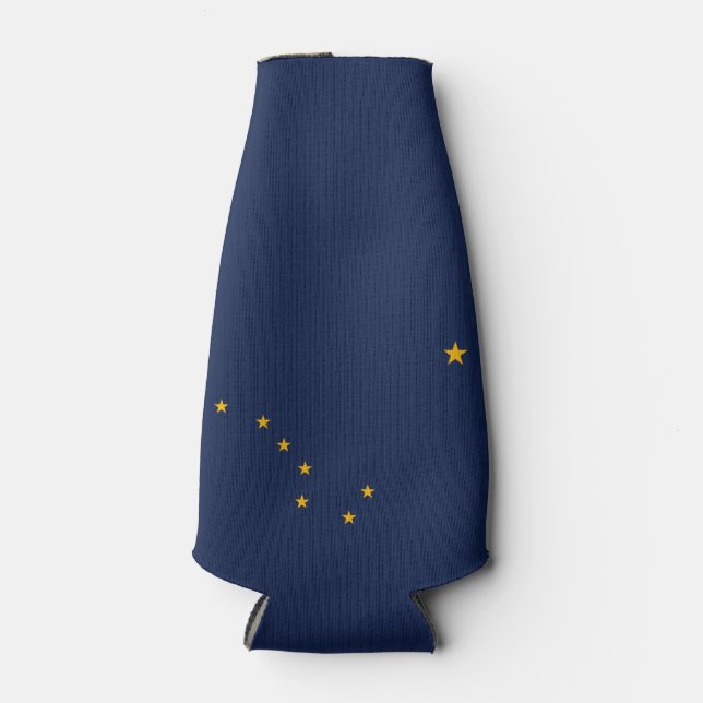 Enfriador De Botellas Gráfico dinámico de la bandera del estado de Alask (Anverso)