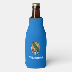 Enfriador De Botellas Gráfico dinámico de la bandera del estado de Oklah
