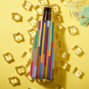 Enfriador De Botellas Grandes franjas coloridas